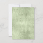 Invitation Détails sur les succulents et les étincelles Insér (Dos)