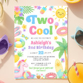 Invitation d'été 2 Anniversaire - Deux Cool