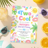 Invitation d'été 2 Anniversaire - Deux Cool