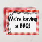 Invitation d'été à un barbecue (Devant / Derrière)