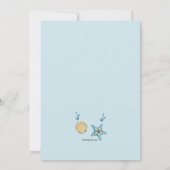 Invitation d'été coquillage (Dos)