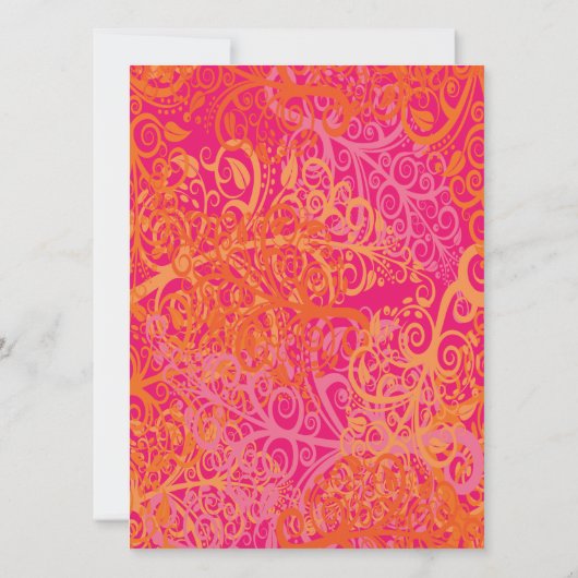 Invitation d'été d'amusement au soleil (Dos)