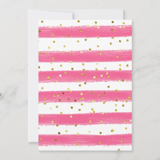 Invitation d'été de la fille Popsicle (Dos)