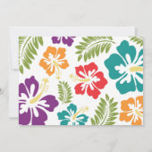Invitation d'été de Luau Hawaiian (Dos)