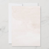 Invitation d'été Fleur sauvage nuptiale (Dos)