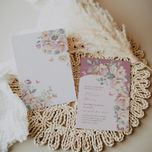 Invitation d'été Fleur sauvage nuptiale