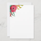 Invitation d'été tropicale (Dos)