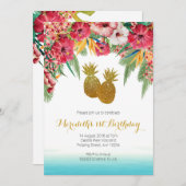 Invitation d'été tropicale (Devant / Derrière)