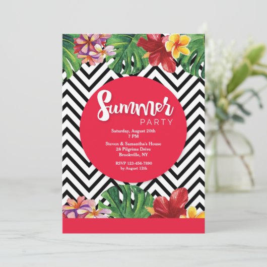 Invitation d'été Zig Zag (Debout devant)