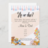 Invitation Détection du genre (Devant / Derrière)