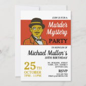 Invitation Détective Classique, Mystère de Meurtre Fête d'Ann (Devant)