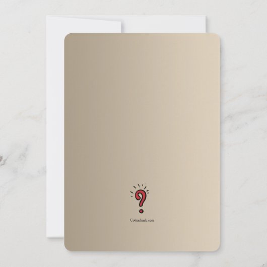 Invitation Détective Sherlock (Dos)