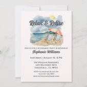 Invitation Détendez-vous et retirez votre chaise de plage Tro (Devant)