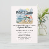 Invitation Détendez-vous et retirez votre chaise de plage Tro (Debout devant)