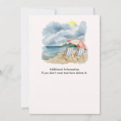 Invitation Détendez-vous et retirez votre chaise de plage Tro (Dos)