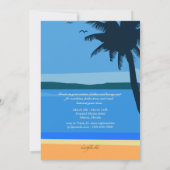 Invitation Détendez-Vous Sur L'Invitation Du Beach Bacheloret (Dos)