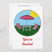 Invitation Détente d'été de jardin (Devant / Derrière)