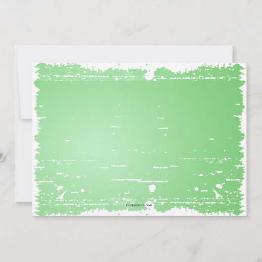 Invitation d'étiquette de laser (Dos)