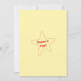 Invitation d'étoile