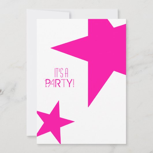 Invitation d'étoile brillante (Devant)