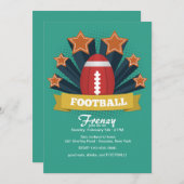 Invitation d'étoiles de football (Devant / Derrière)