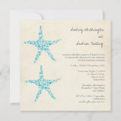 Invitation d'étoiles de mer de turquoise d'Aqua de (Dos)