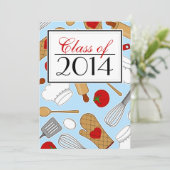 Invitation d'études culinaires Bleu (Debout devant)