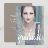 Invitation d'études supérieures en photo moderne (Devant / Derrière)