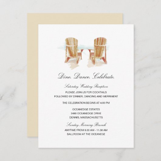 Invitation Deux Adirondack Chaises Adirondack Adicouleur Mari (Devant / Derrière)