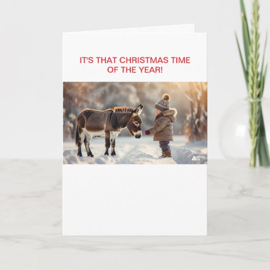 INVITATION DEUX AMIS D'HIVER À NOËL (Devant)