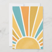 Invitation Deux Amusement Au Soleil Soleil 2e Anniversaire Bl (Dos)