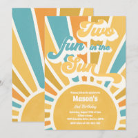 Deux Amusement Au Soleil Soleil 2e Anniversaire Bl