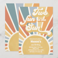 Deux Amusement Au Soleil Sunshine 2e Anniversaire