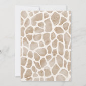 Invitation Deux animaux sauvages de la Jungle Safari 2e anniv (Dos)