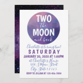 Invitation Deux ans de lune (Devant / Derrière)