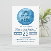 Invitation Deux ans de lune (Debout devant)