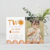 Invitation Deux aquarelles Soleil et Arc-en-ciel Photo 2e ann (Debout devant)