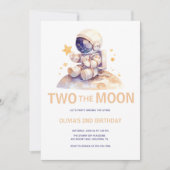 Invitation Deux astronautes de l'espace The Moon 2e anniversa (Devant)