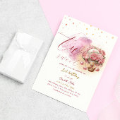 Invitation Deux Ballons Sucrés Enchantant fille 2e anniversai