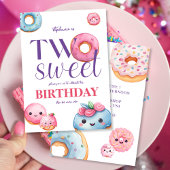 Invitation Deux beignets doux pour l'anniversaire