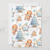 Invitation Deux biscuits de Noël doux garçon 2e anniversaire (Dos)