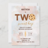 Invitation Deux biscuits sucrés 2e fête d'anniversaire (Devant)