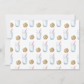 Invitation Deux biscuits sucrés et de lait fille premier anni (Dos)