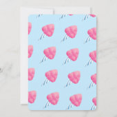 Invitation Deux bonbons en coton doux enfants deuxième annive (Dos)