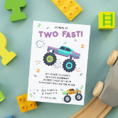 Invitation Deux Camions Monster pour Enfants 2 Ans Rapide