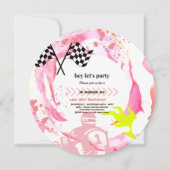 Invitation Deux cargirls de course rapide Invitat de fête du  (Devant)