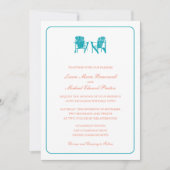 Invitation Deux chaises Adirondack Mariage (Devant)