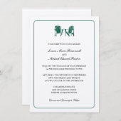 Invitation Deux chaises Adirondack Mariage (Devant / Derrière)