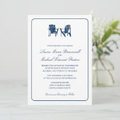 Invitation Deux chaises Adirondack Mariage (Debout devant)
