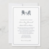 Invitation Deux chaises Adirondack Mariage (Devant)